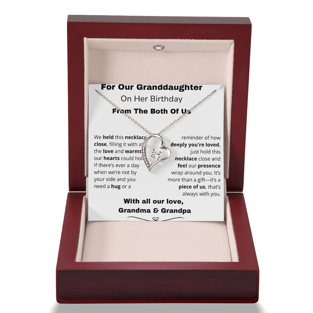 !!!Forever Love Necklace – A Sparkle That Lasts Forever For your Granddaughter on her special day!!!