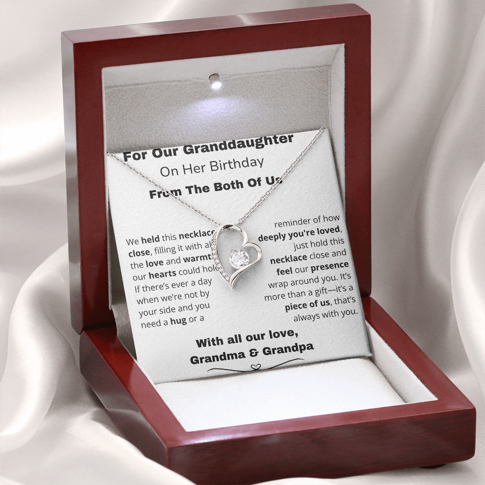 !!!Forever Love Necklace – A Sparkle That Lasts Forever For your Granddaughter on her special day!!!