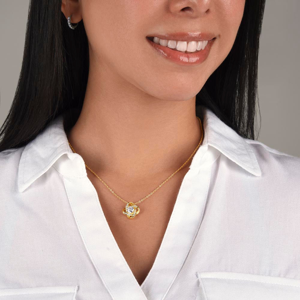 Celebrate Unbreakable Love with the Timeless Elegance of the Love Knot Necklace