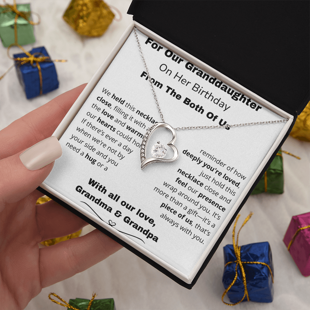 !!!Forever Love Necklace – A Sparkle That Lasts Forever For your Granddaughter on her special day!!!