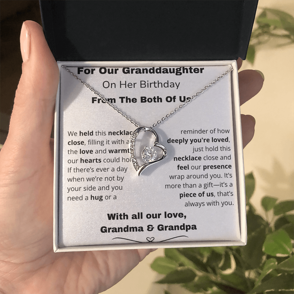!!!Forever Love Necklace – A Sparkle That Lasts Forever For your Granddaughter on her special day!!!