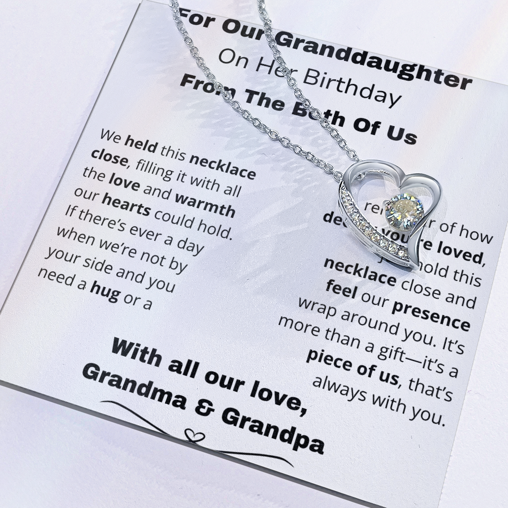 !!!Forever Love Necklace – A Sparkle That Lasts Forever For your Granddaughter on her special day!!!
