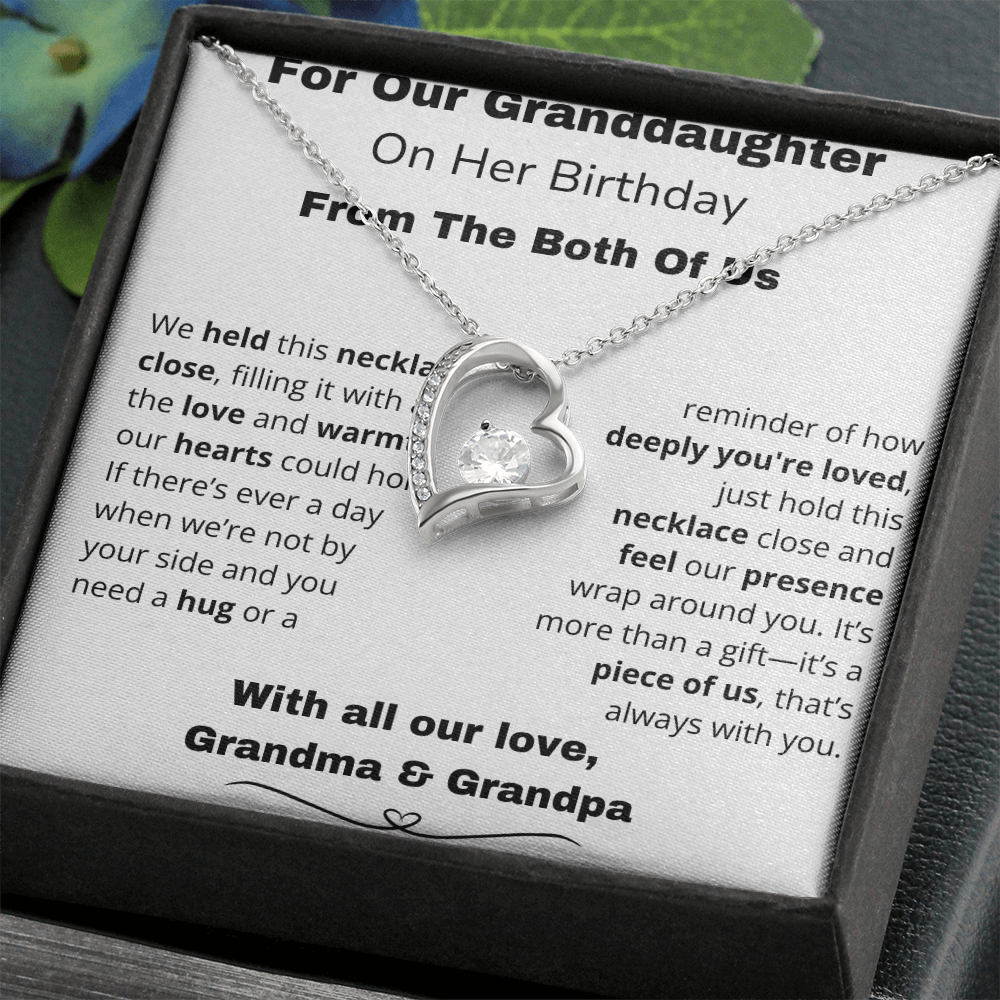 !!!Forever Love Necklace – A Sparkle That Lasts Forever For your Granddaughter on her special day!!!