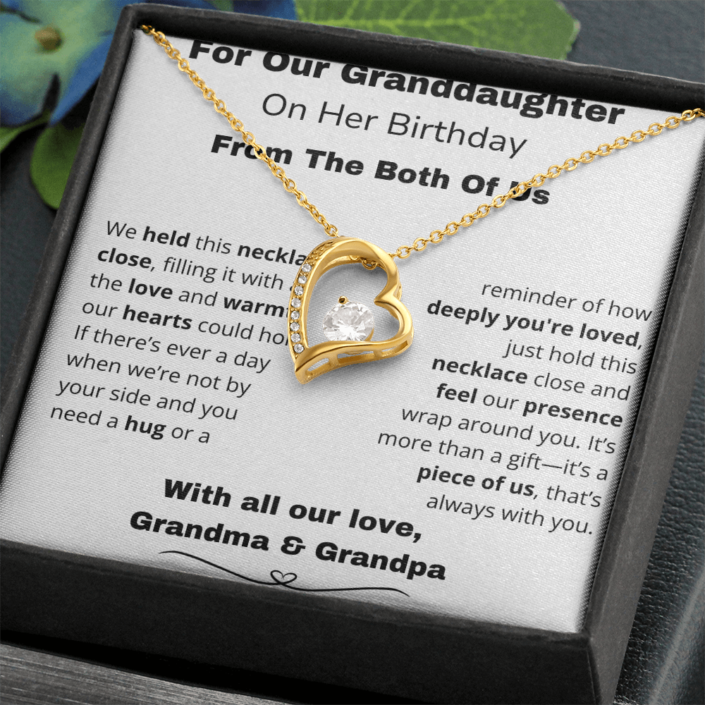 !!!Forever Love Necklace – A Sparkle That Lasts Forever For your Granddaughter on her special day!!!