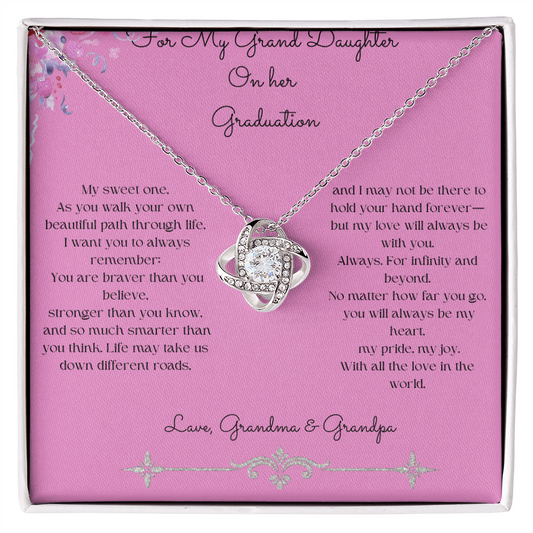 Granddaughter - Love Knot Neklace