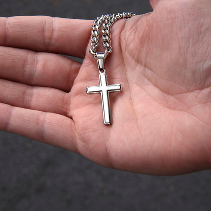 He said "I Love the Cuban Link Chain With Artisan Cross!"
