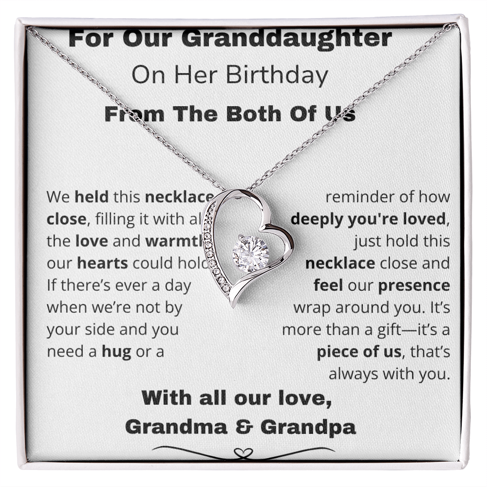 !!!Forever Love Necklace – A Sparkle That Lasts Forever For your Granddaughter on her special day!!!