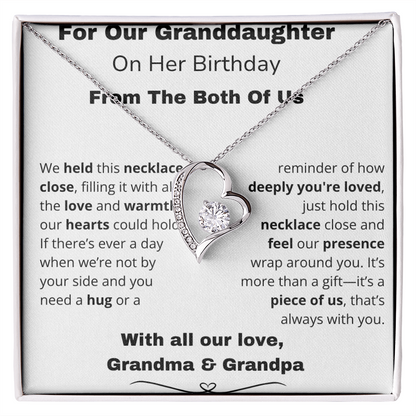 !!!Forever Love Necklace – A Sparkle That Lasts Forever For your Granddaughter on her special day!!!