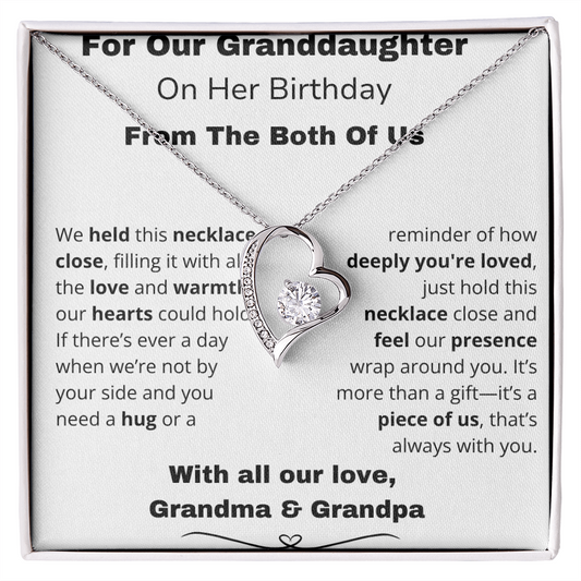 !!!Forever Love Necklace – A Sparkle That Lasts Forever For your Granddaughter on her special day!!!