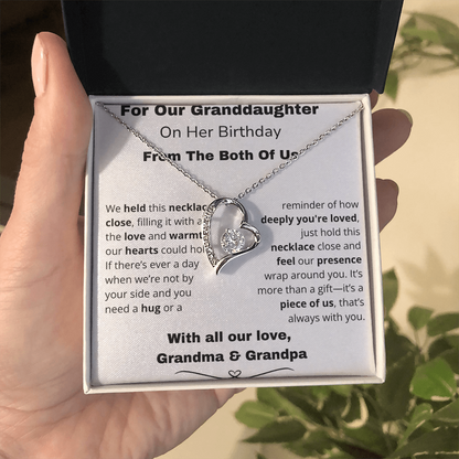 !!!Forever Love Necklace – A Sparkle That Lasts Forever For your Granddaughter on her special day!!!