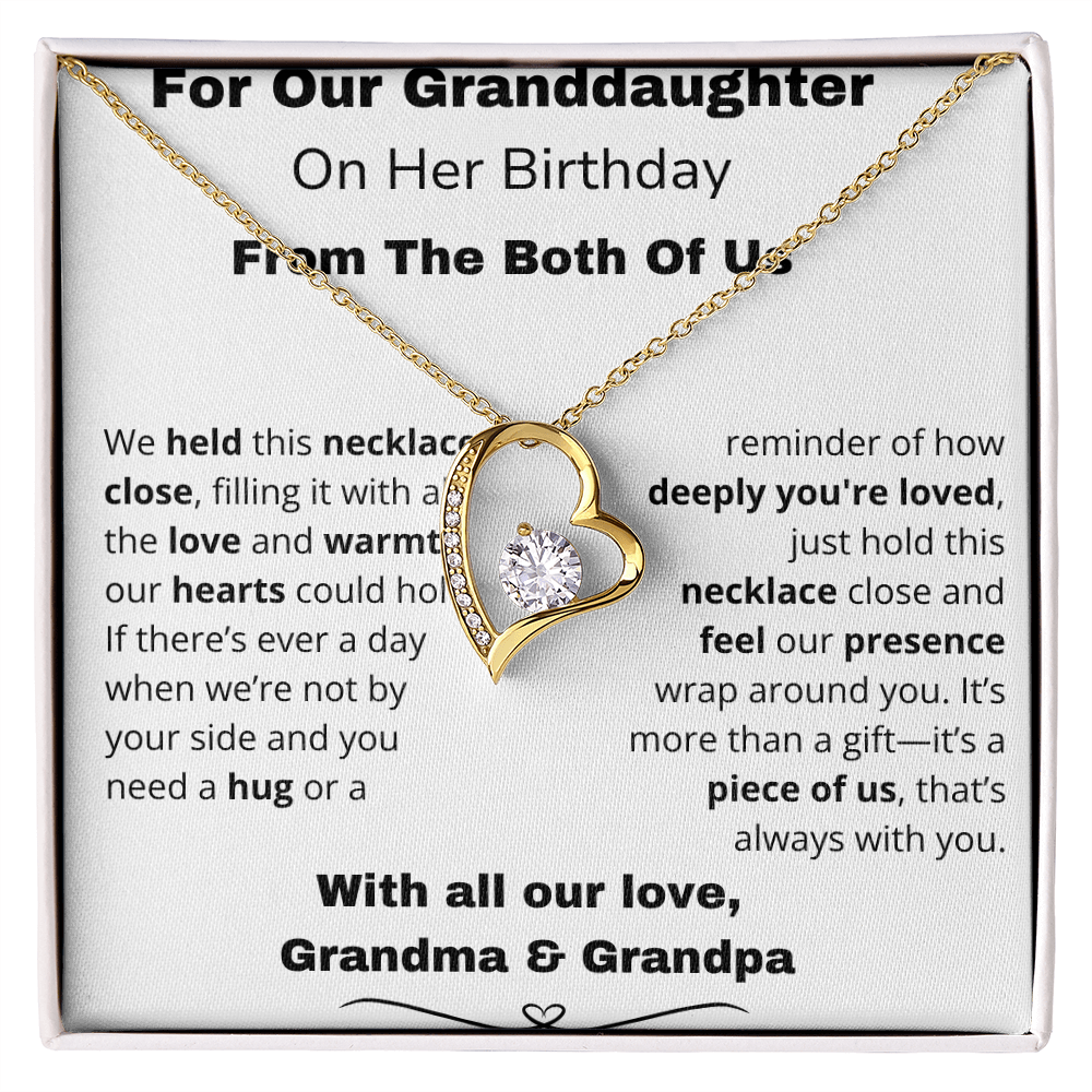 !!!Forever Love Necklace – A Sparkle That Lasts Forever For your Granddaughter on her special day!!!
